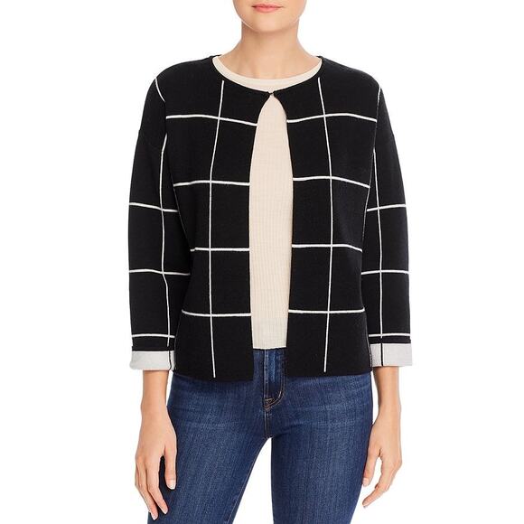 Sioni Windowpane Cardigan - Picture 1 of 6
